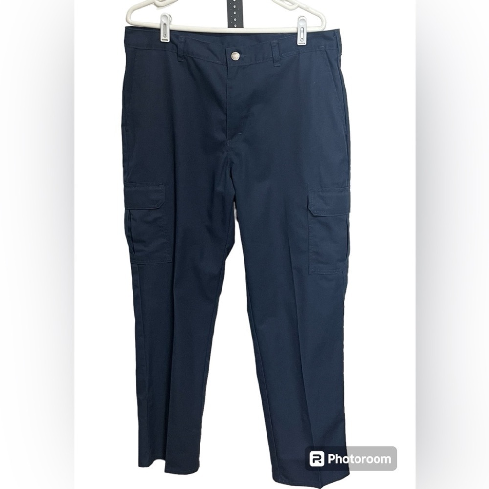 NWOT Dickies Blue Industrial Cargo Pants Sz 36 X32